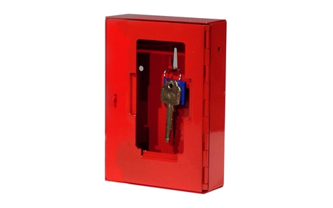 Solid Fronted Emergency Key Box With Cylinder Lock - H153mm x W120mm x D40mm