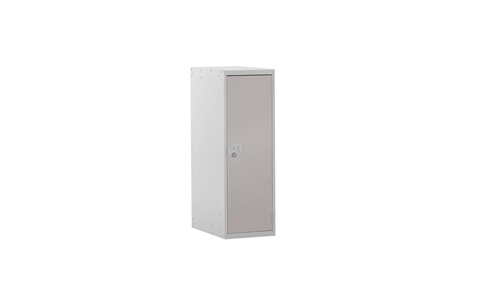 1 Door Half Height Lockers 896h x 300w x 450d mm - CAM Lock - Door Colour Light Grey