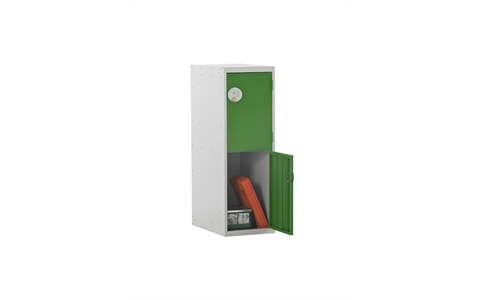 2 Door Half Height Lockers 896h x 300w x 450d mm - CAM Lock - Door Colour Green