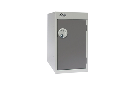 Quarto Lockers 511h x 300w x 450d mm - CAM Lock - Door Colour Dark Grey