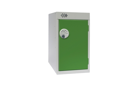 Quarto Lockers 511h x 300w x 450d mm - CAM Lock - Door Colour Green