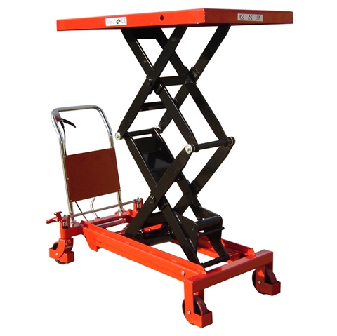 Mobile Scissor Lift Table - Lift Height: 485-1500mm - Weight: 181kg - Capacity: 800kg