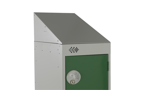 Retro fitted Sloping Tops for Standard Lockers - 300w x 300d mm