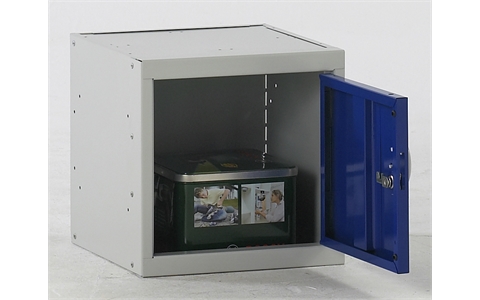 Fast Delivery Cube Locker - 300h x 300w x 300d mm - CAM Lock - Door Colour Blue